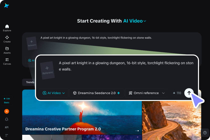 Step 1: Open the video generator and write your prompt