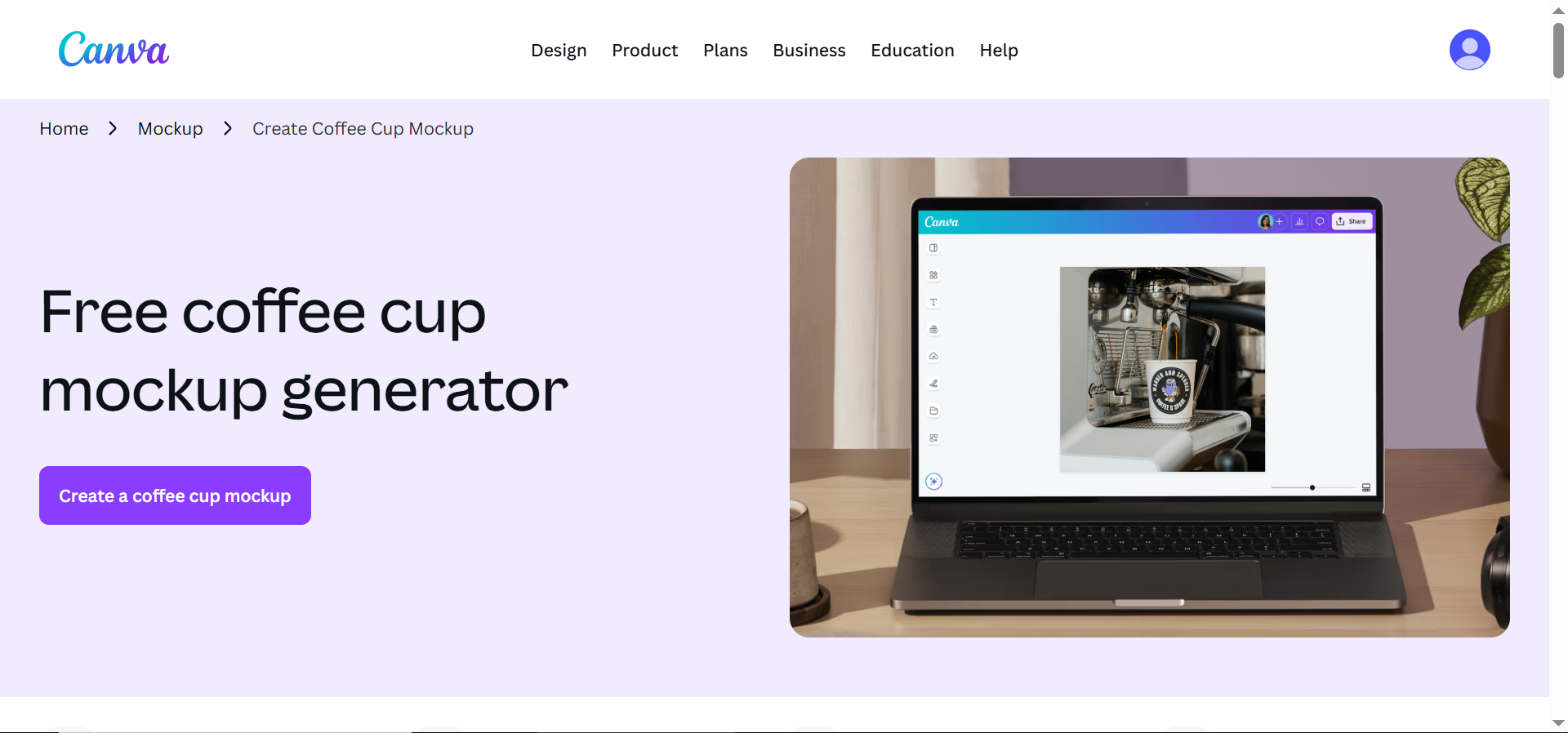 Canva-Homepage