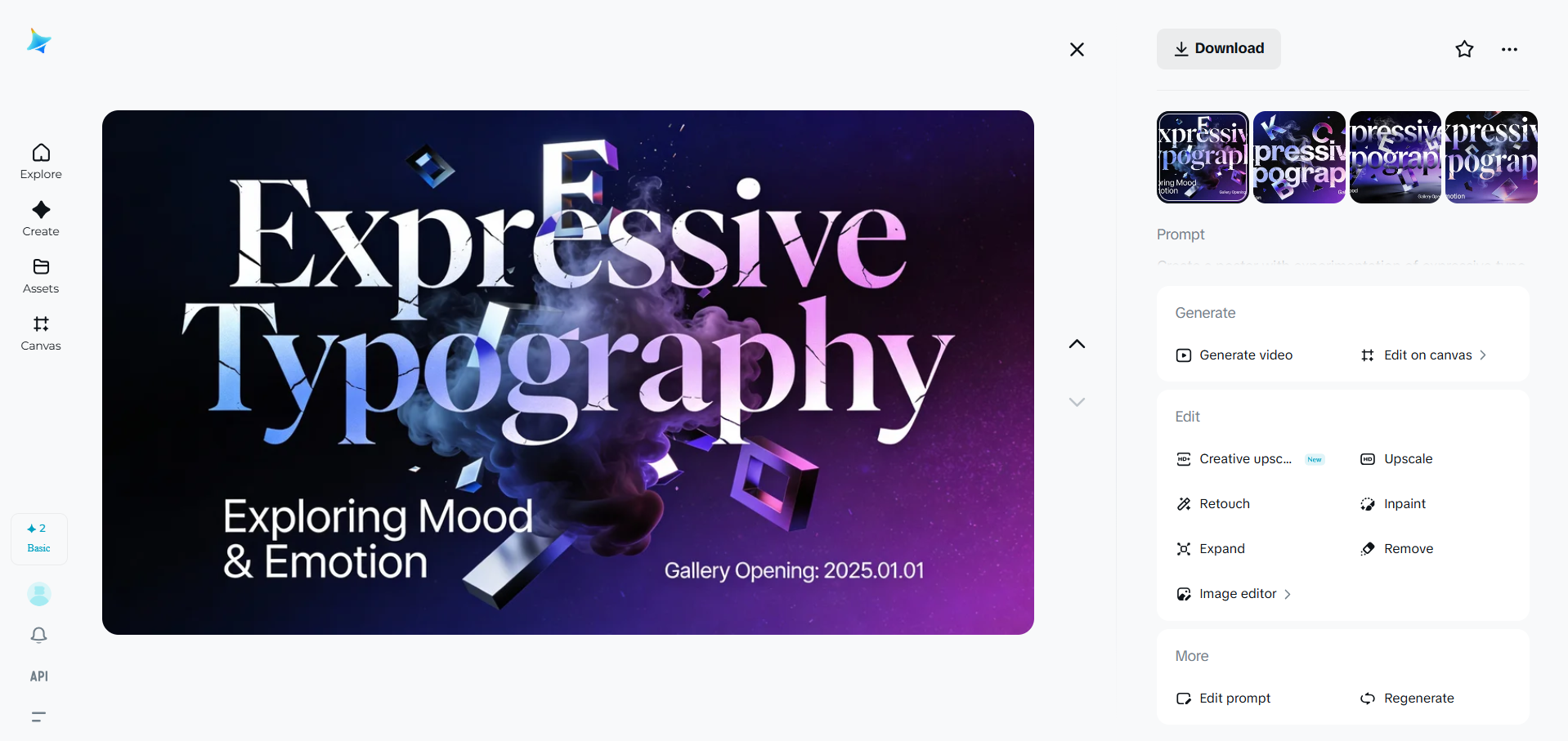 poster with experimentation of expressive typography