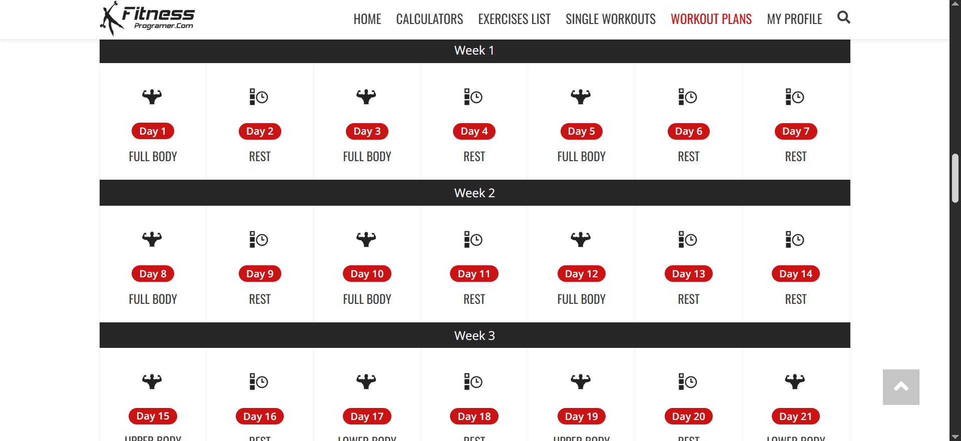 build a workout plan free