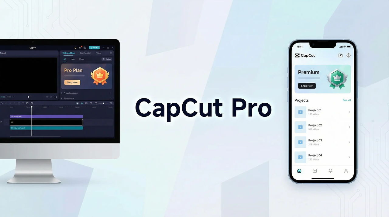 سعر مختلف لتطبيق CapCut المحمول وسطح المكتب