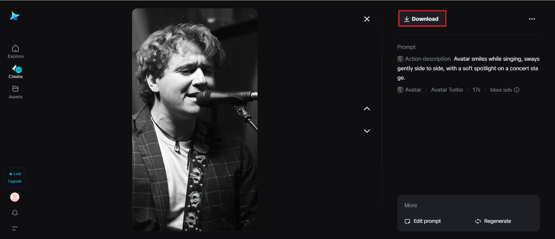 AI-musikvideogenerator från ljud gratis online