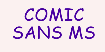 Carattere Comic Sans MS