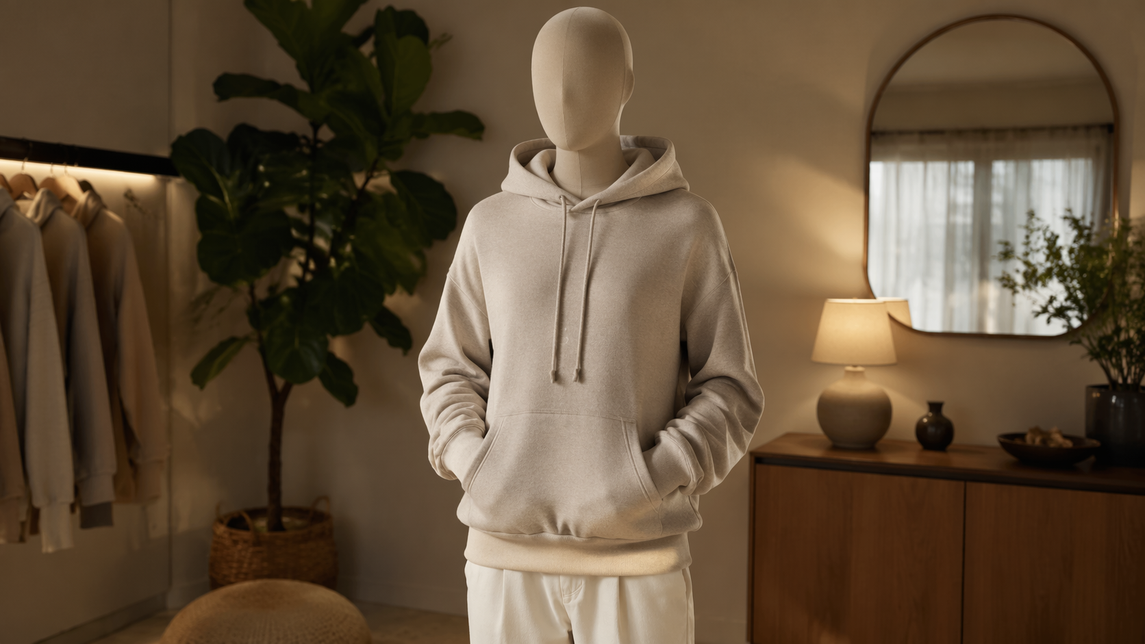 Hoodie virtual Dreamina coba contoh segera 3: Cropped Hoodie