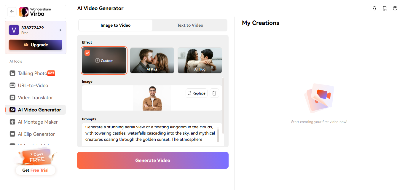 ai image generator video free