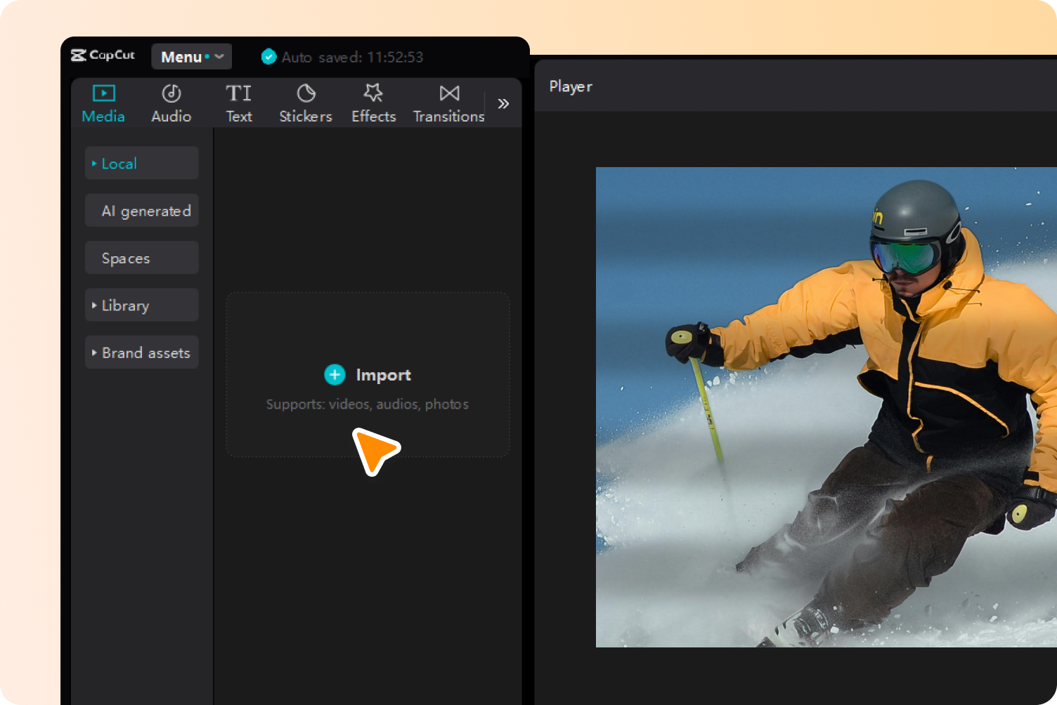 Import a video to CapCut
