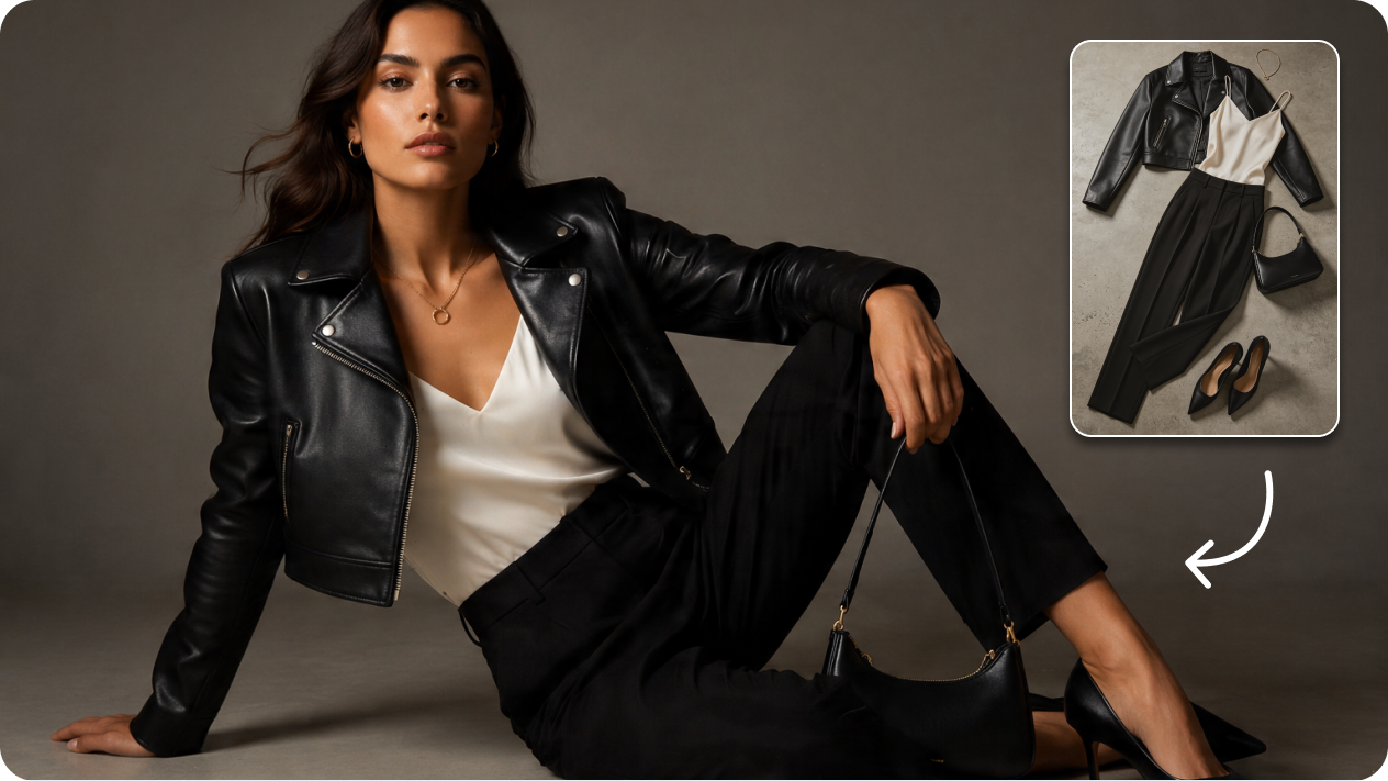 Transform clothing photos into model photography
