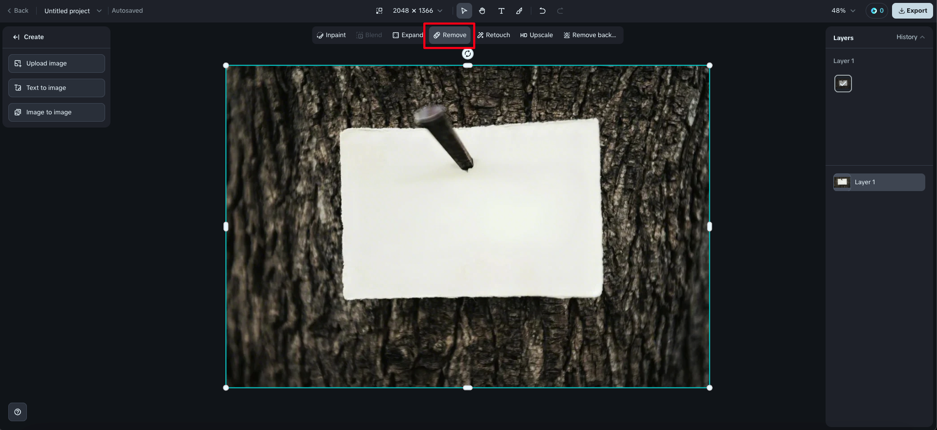 Modification de l'image