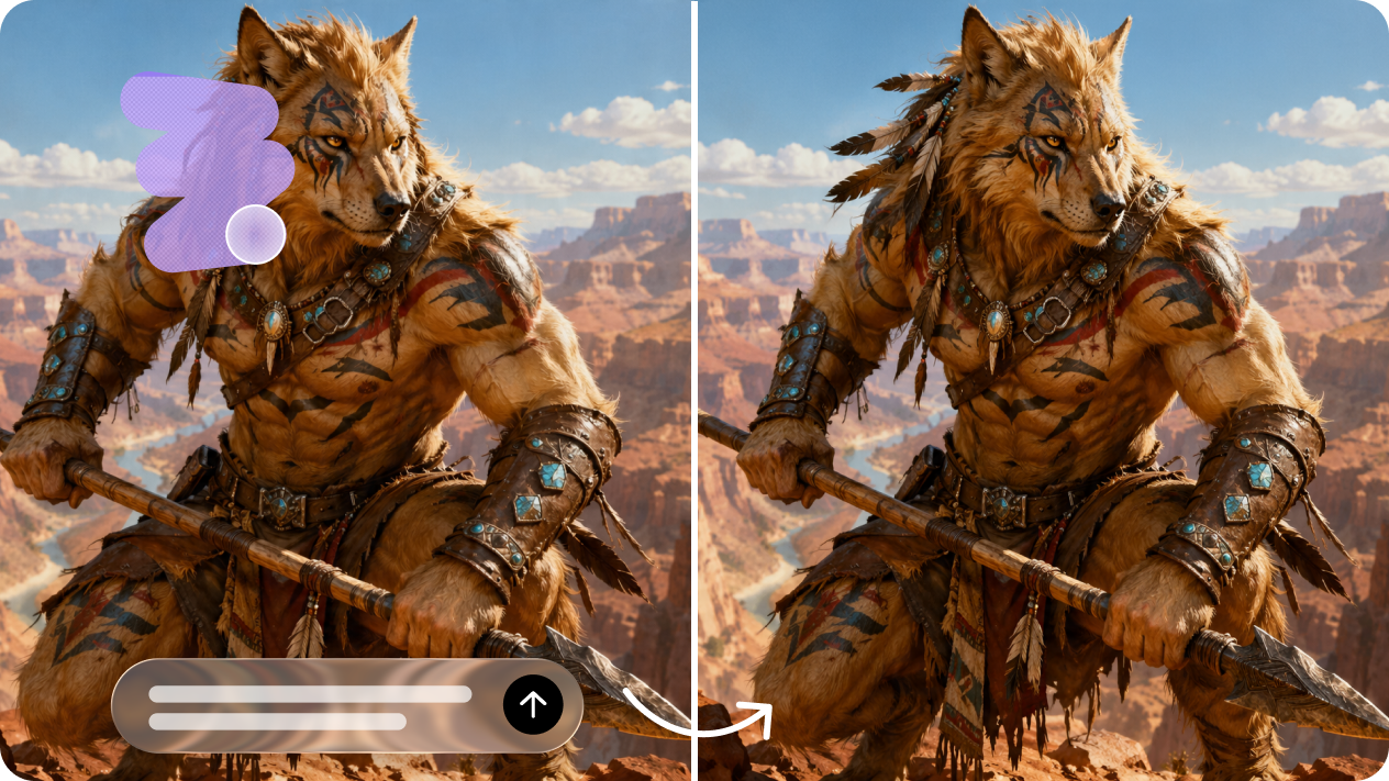Customize every werewolf design with interactive editing