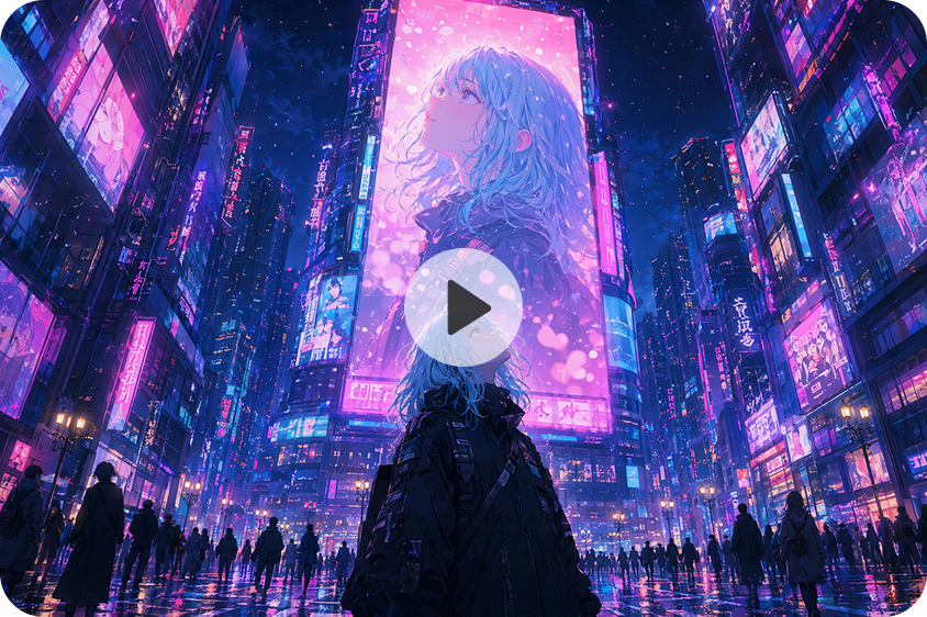 Upgrading music videos with cyberpunk aesthetics