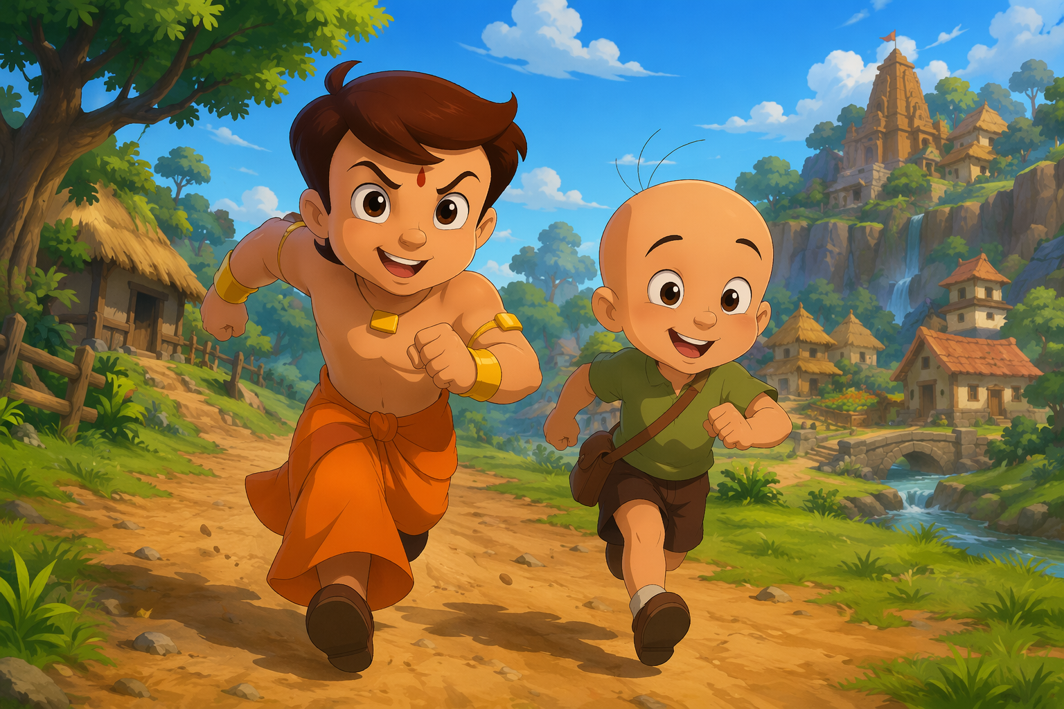 Chota Bheem and Raju AI Video cover