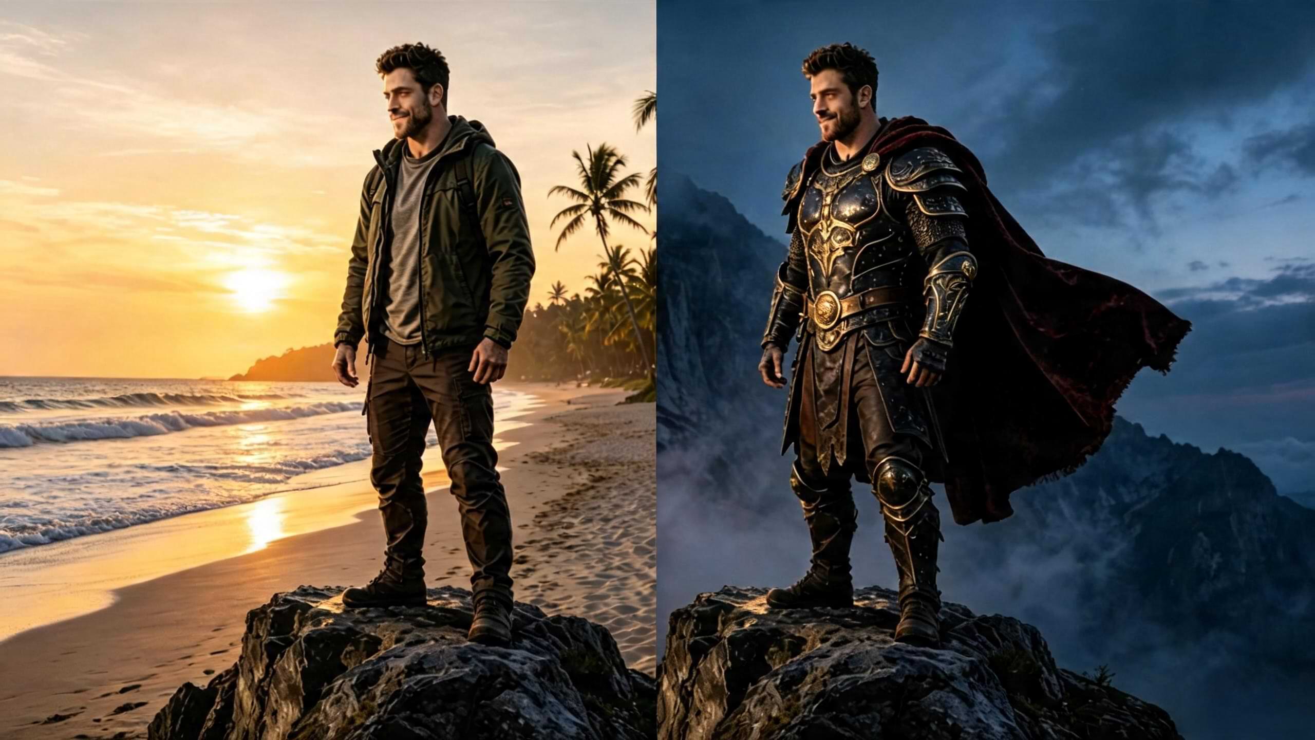 Fantasy warrior armor swap