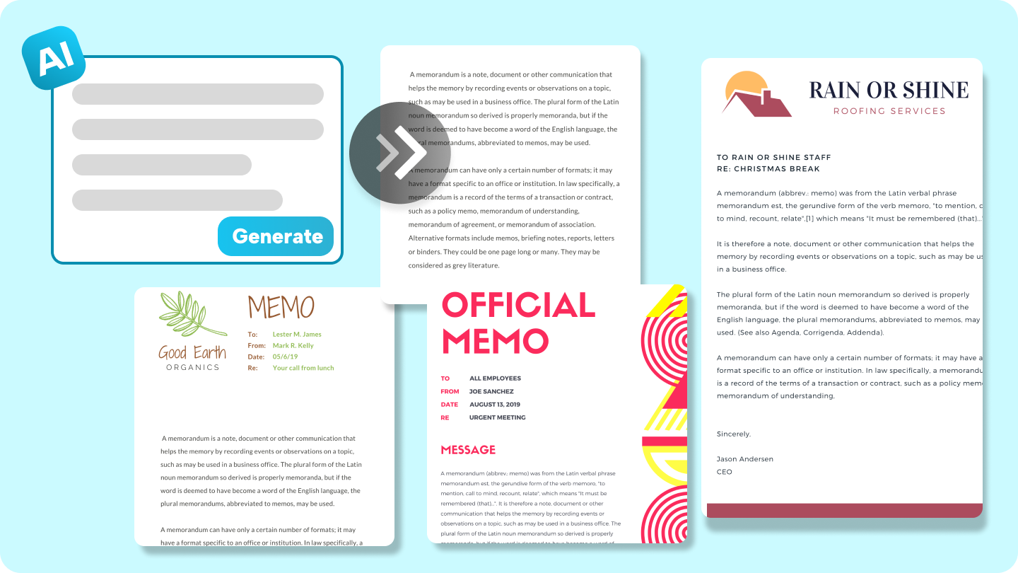 how to make a memo