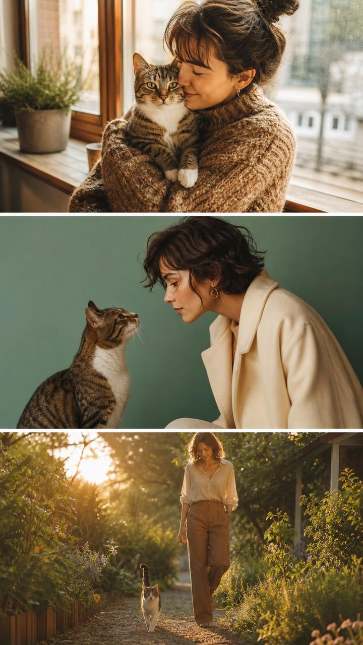 human cat photography mobile hero
