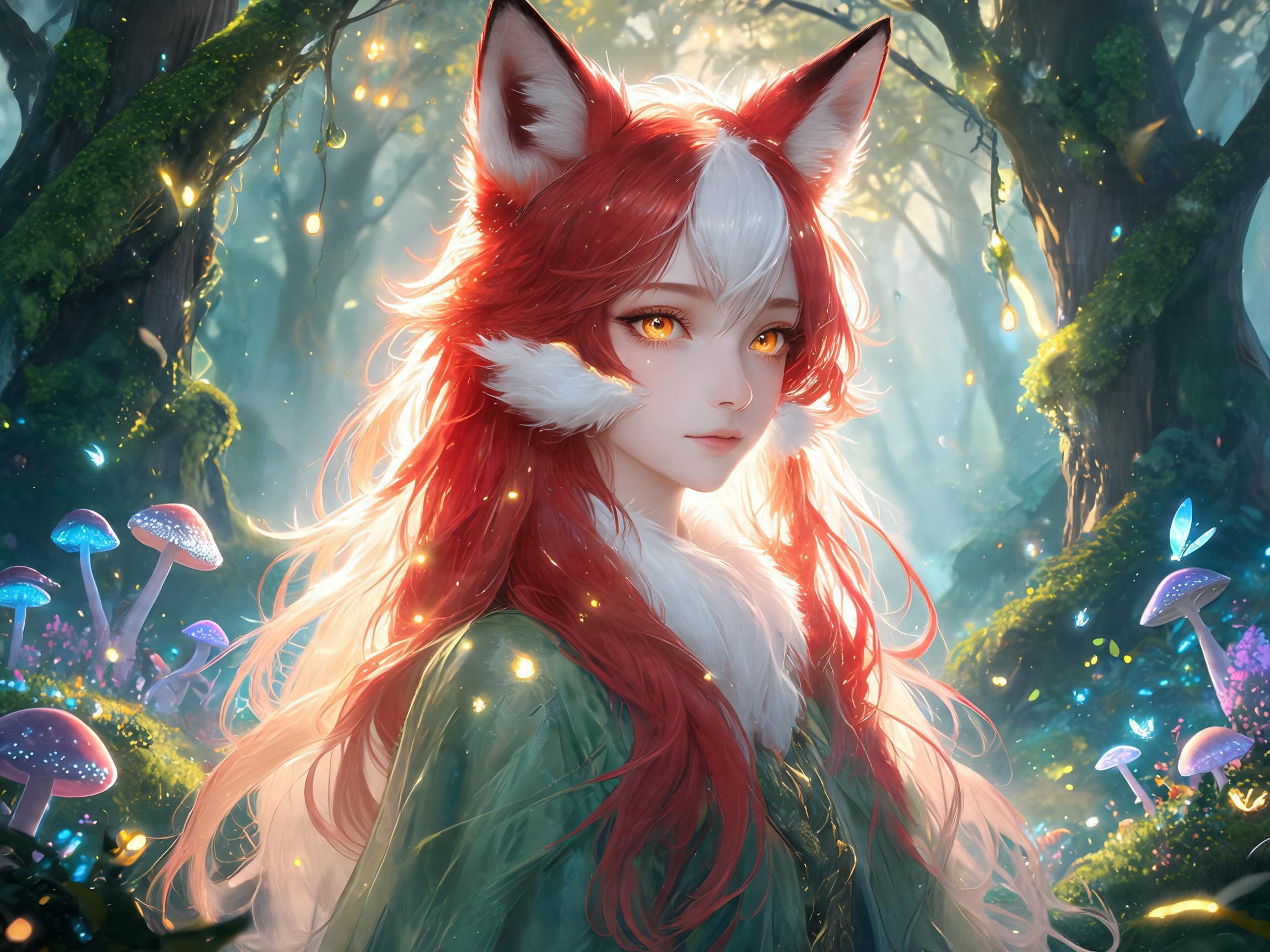 Mythical fox spirit