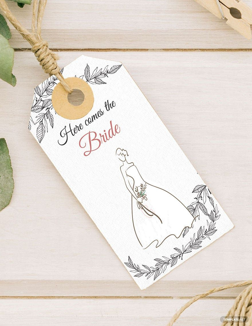 Wedding and bridal shower gift tags
