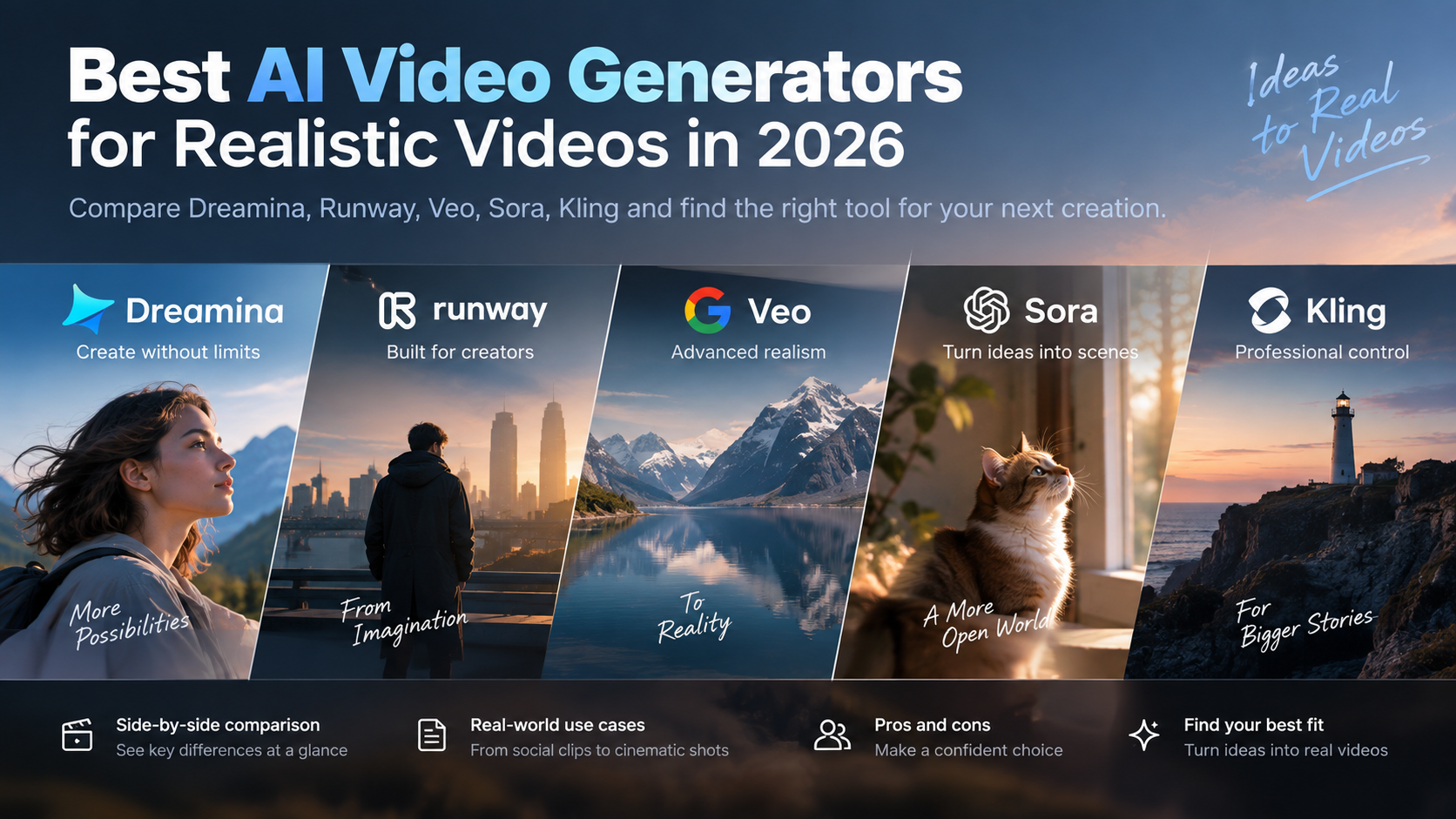 Beyond Photorealism: Comparing Dreamina, Veo, Kling & Runway for Realistic AI Video