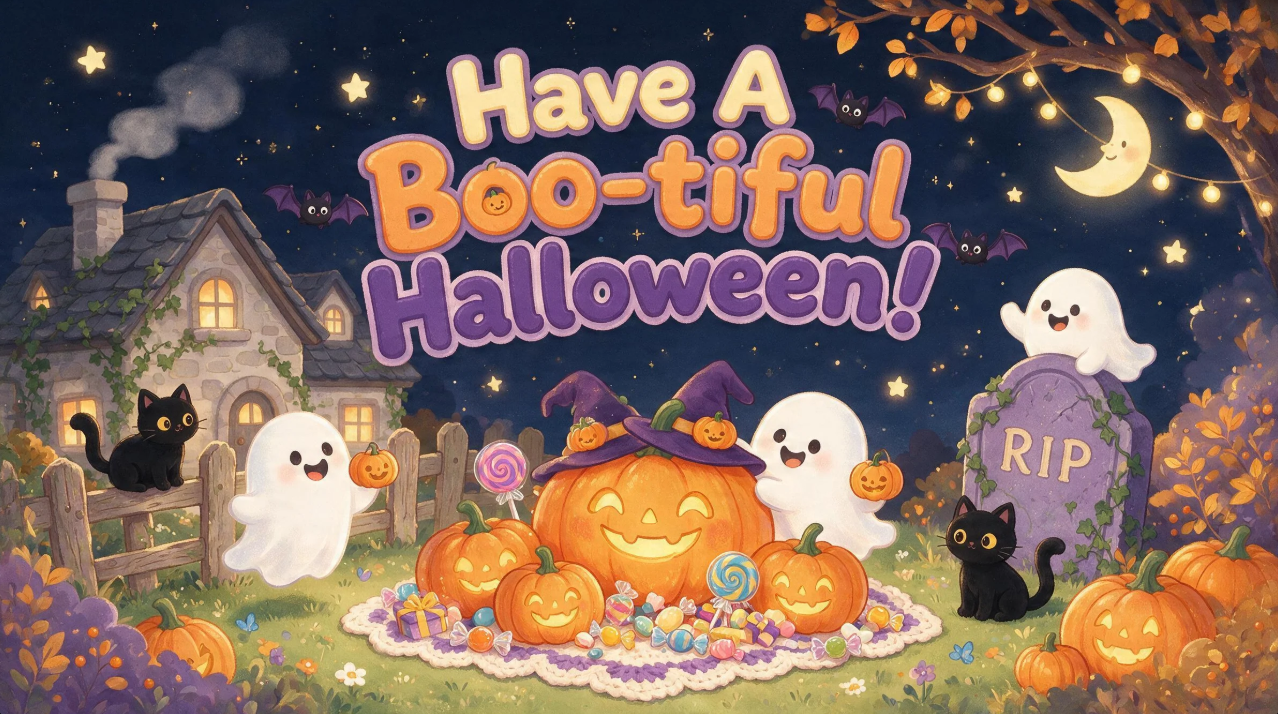 Cute Halloween poster