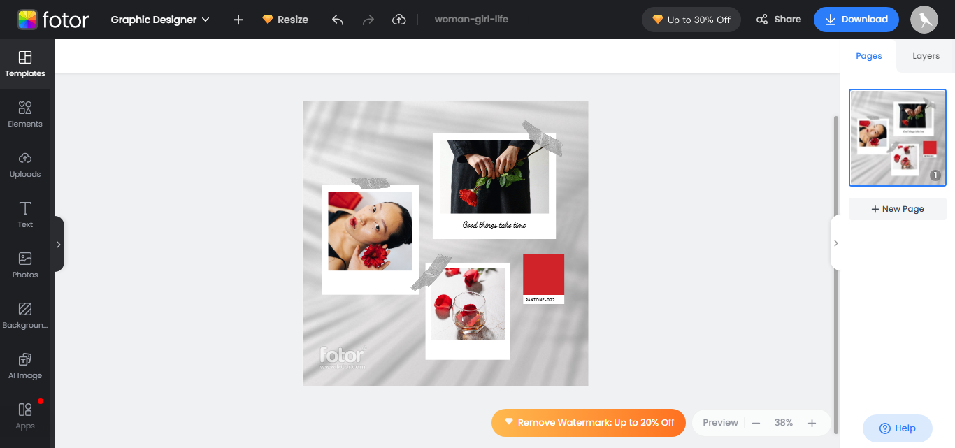 Kostenloser Moodboard-Maker online