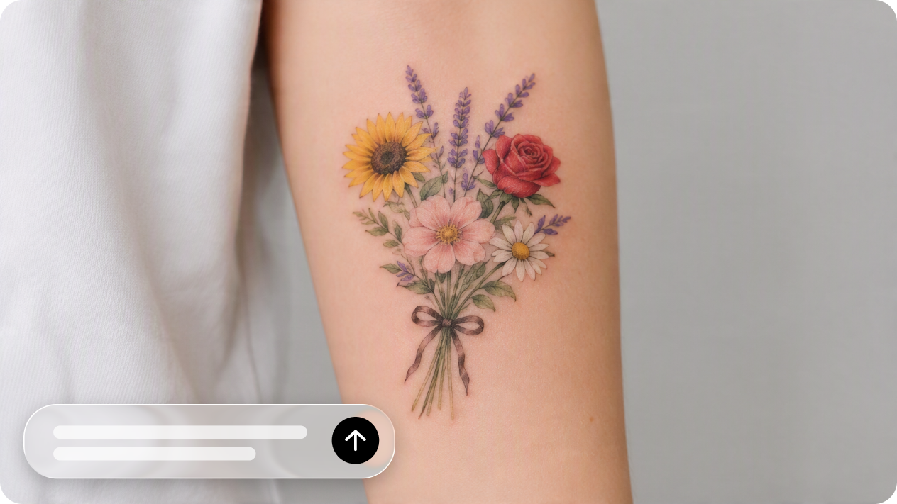 Genera qualsiasi fiore di nascita con text-to-image