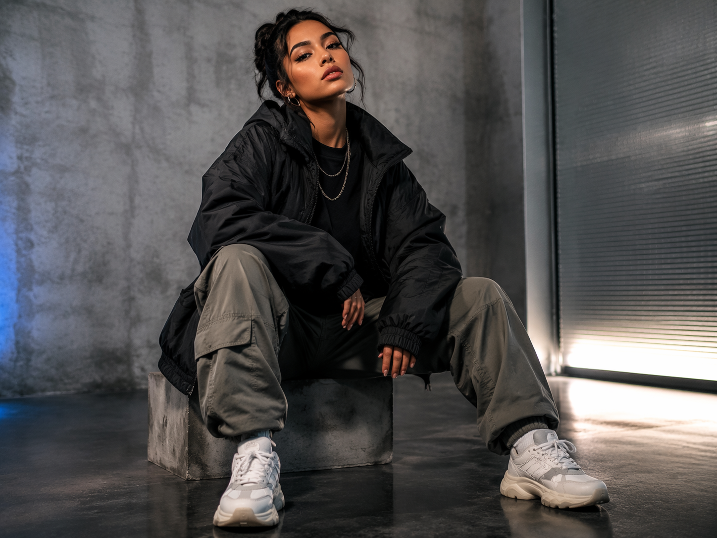Dreamina baddie prompts for girls prompt example 1: Confident Street Portrait