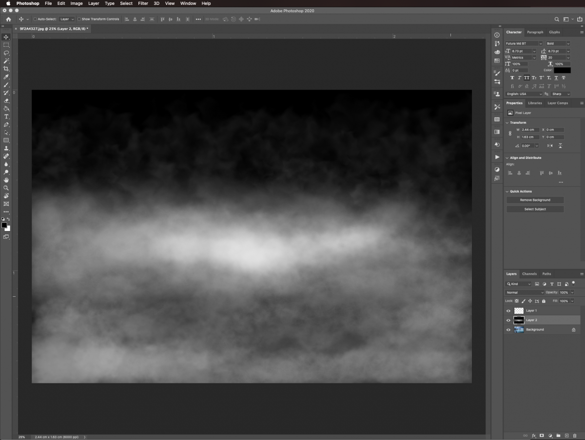 Adjust the blending mode