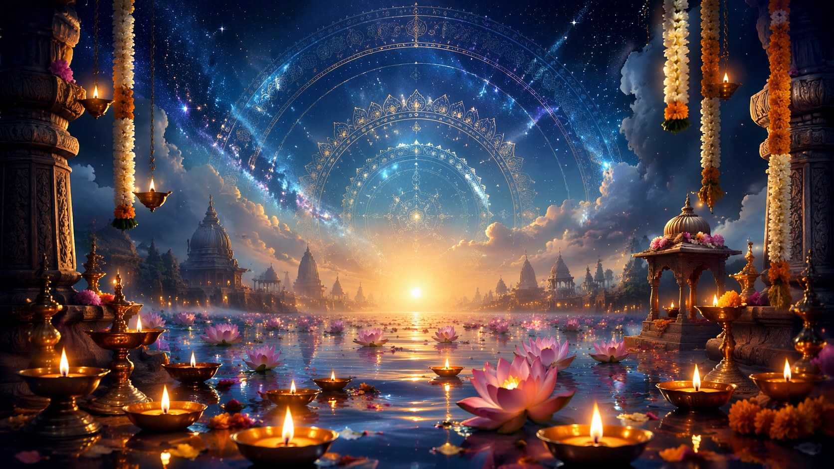 Dreamina Devshayani Ekadashi AI uppmanar hjältebild