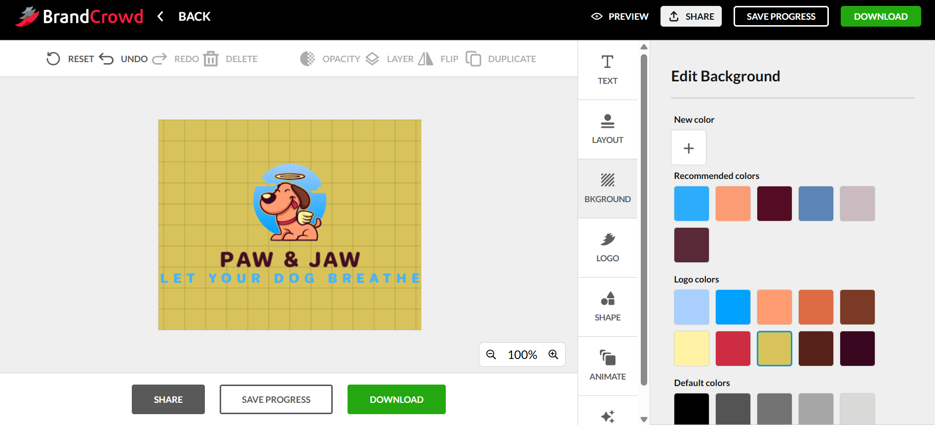 BrandCrowdでかわいいロゴをデザインしよう