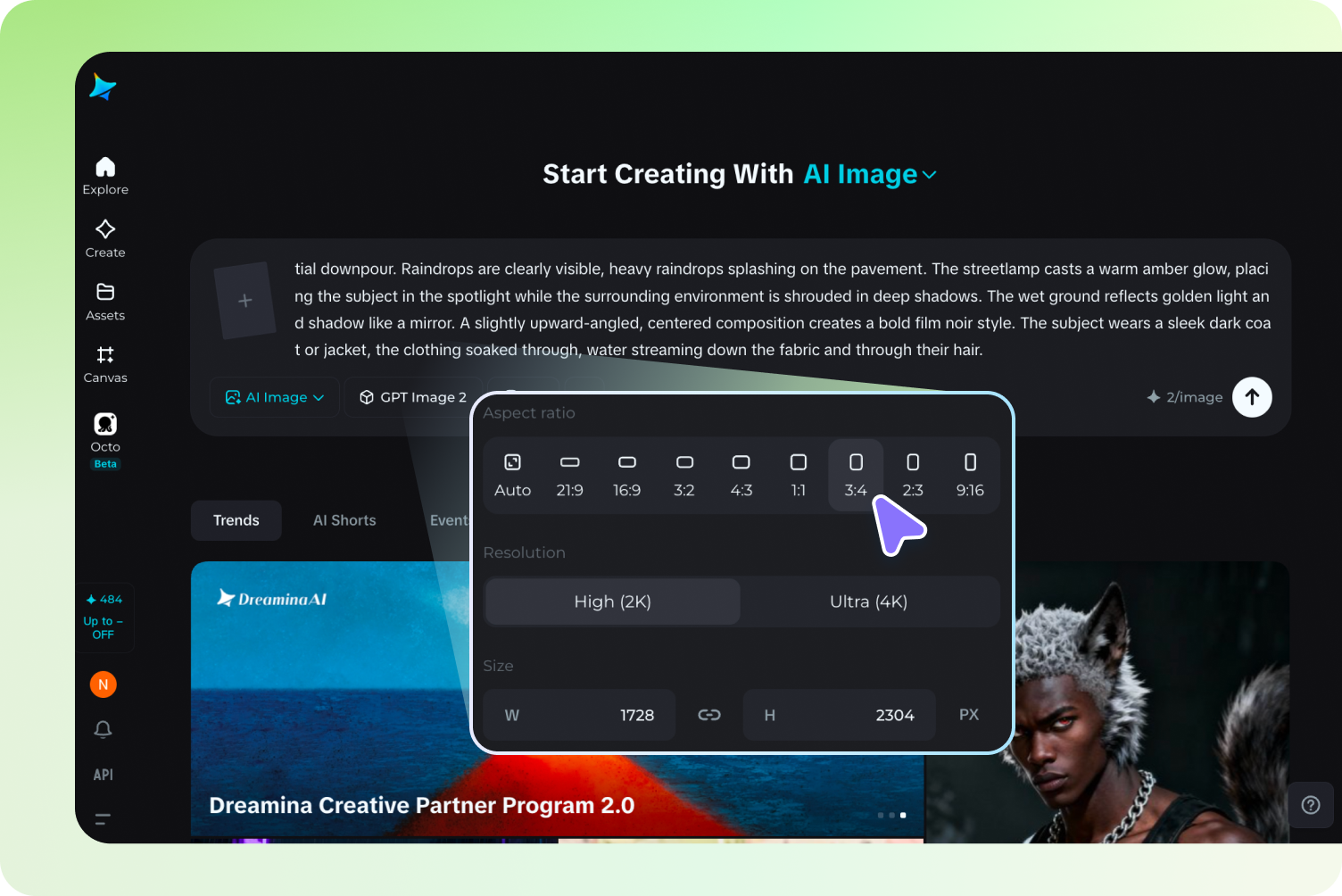 Customize settings and generate