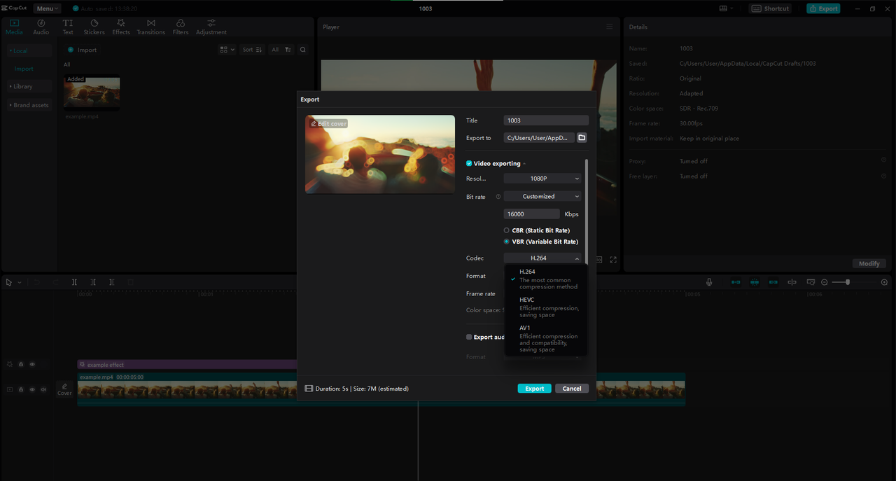compress MP4 video