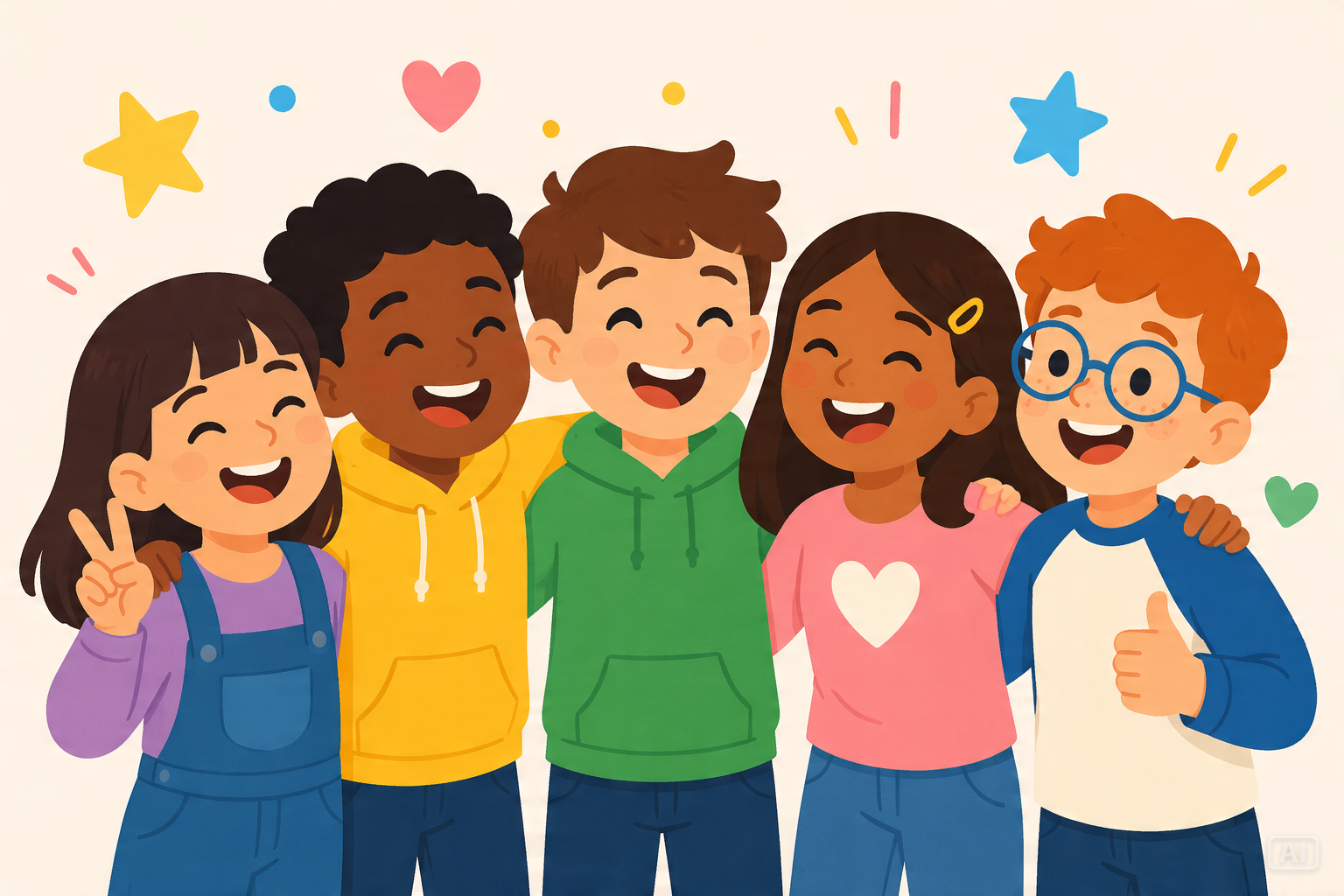 All About Me friend group slide generated by Pippit