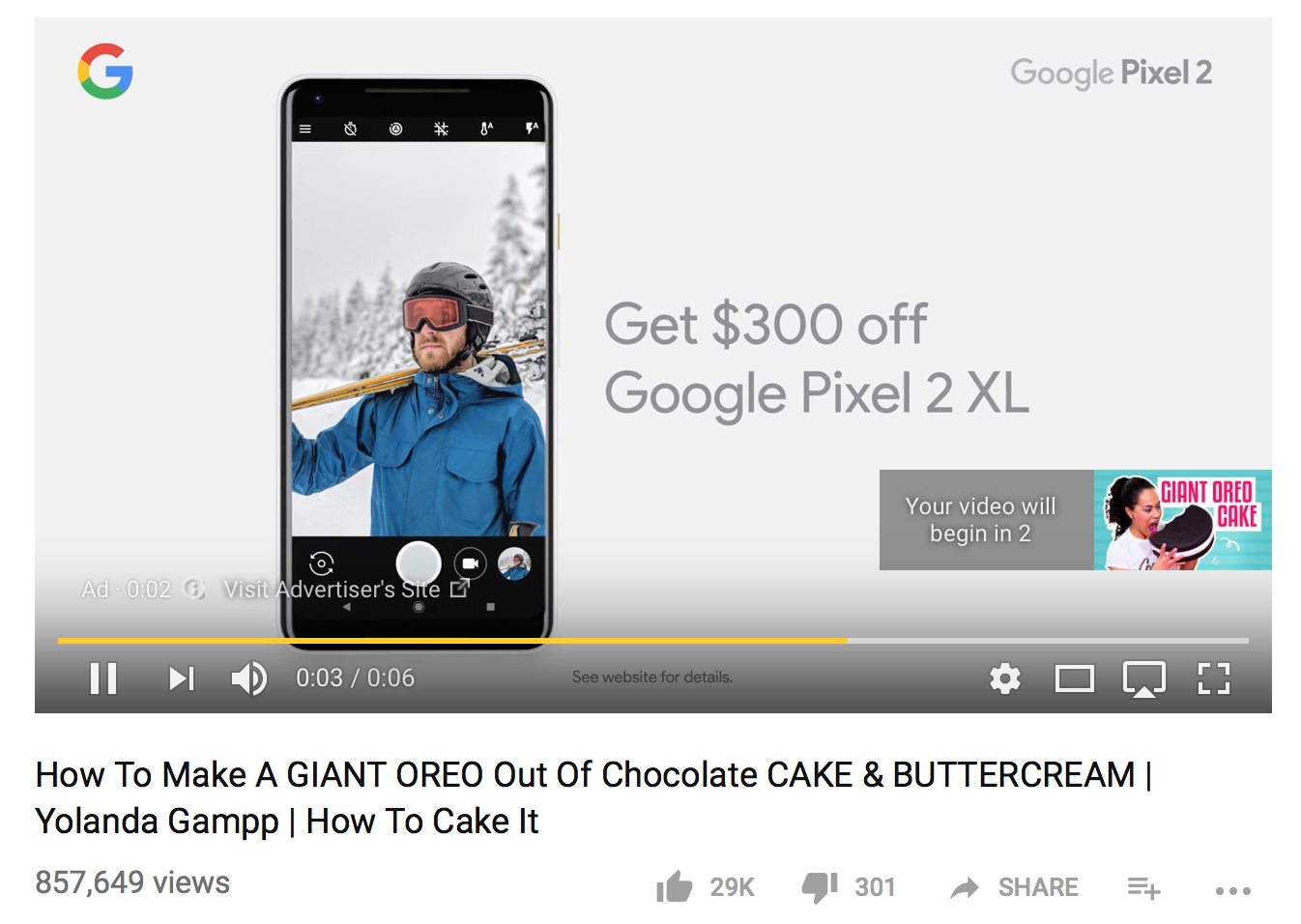 Bumper ads