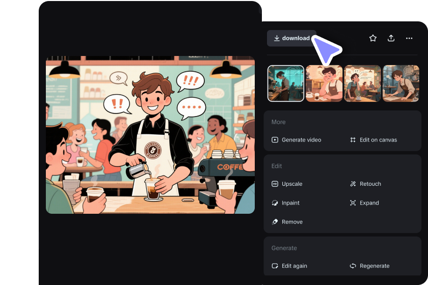 maak en download AI-stripboeken