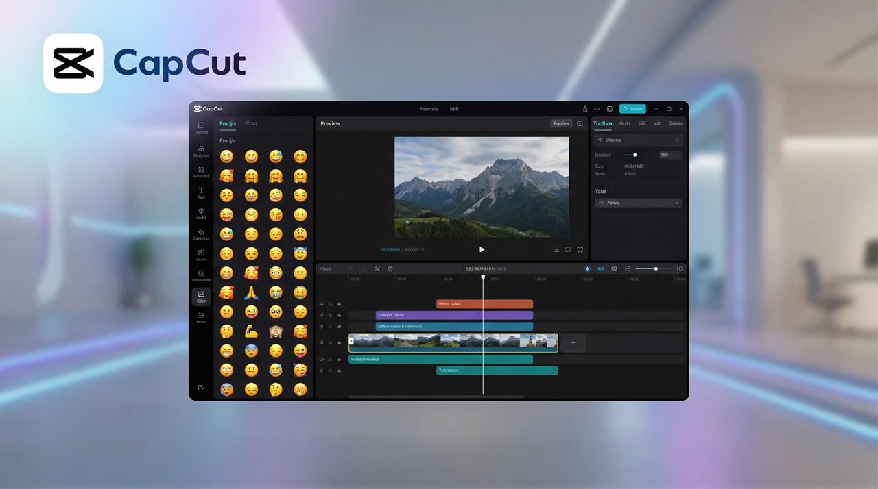 Título emoji en CapCut