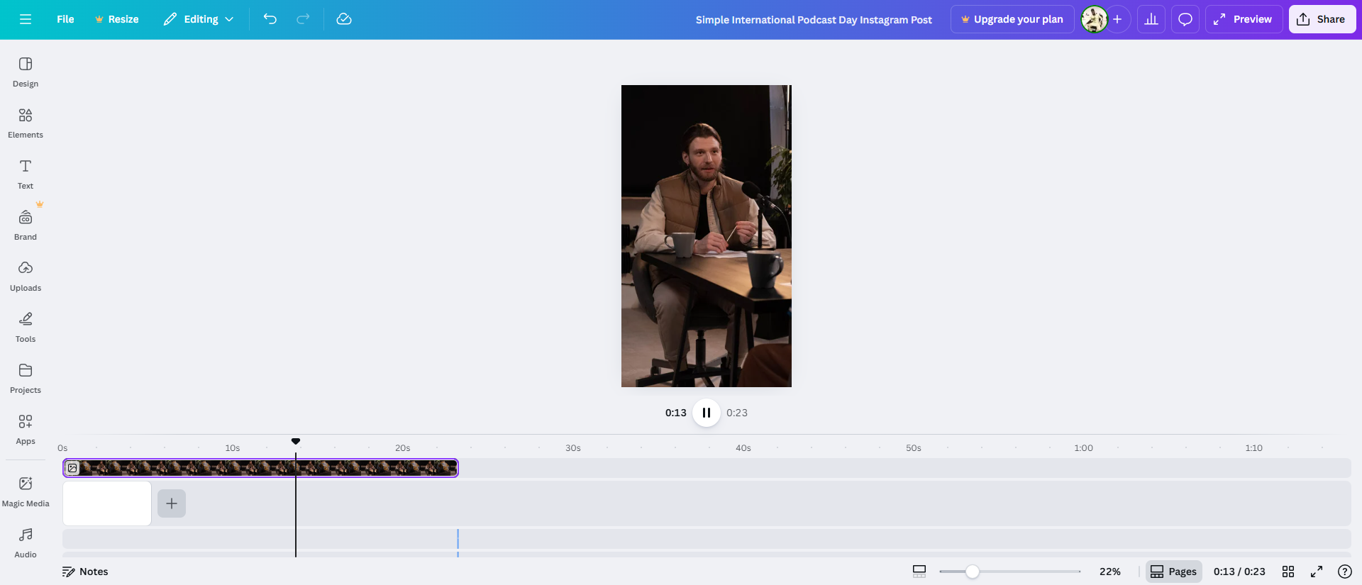 Podcast-Visualisierer canva