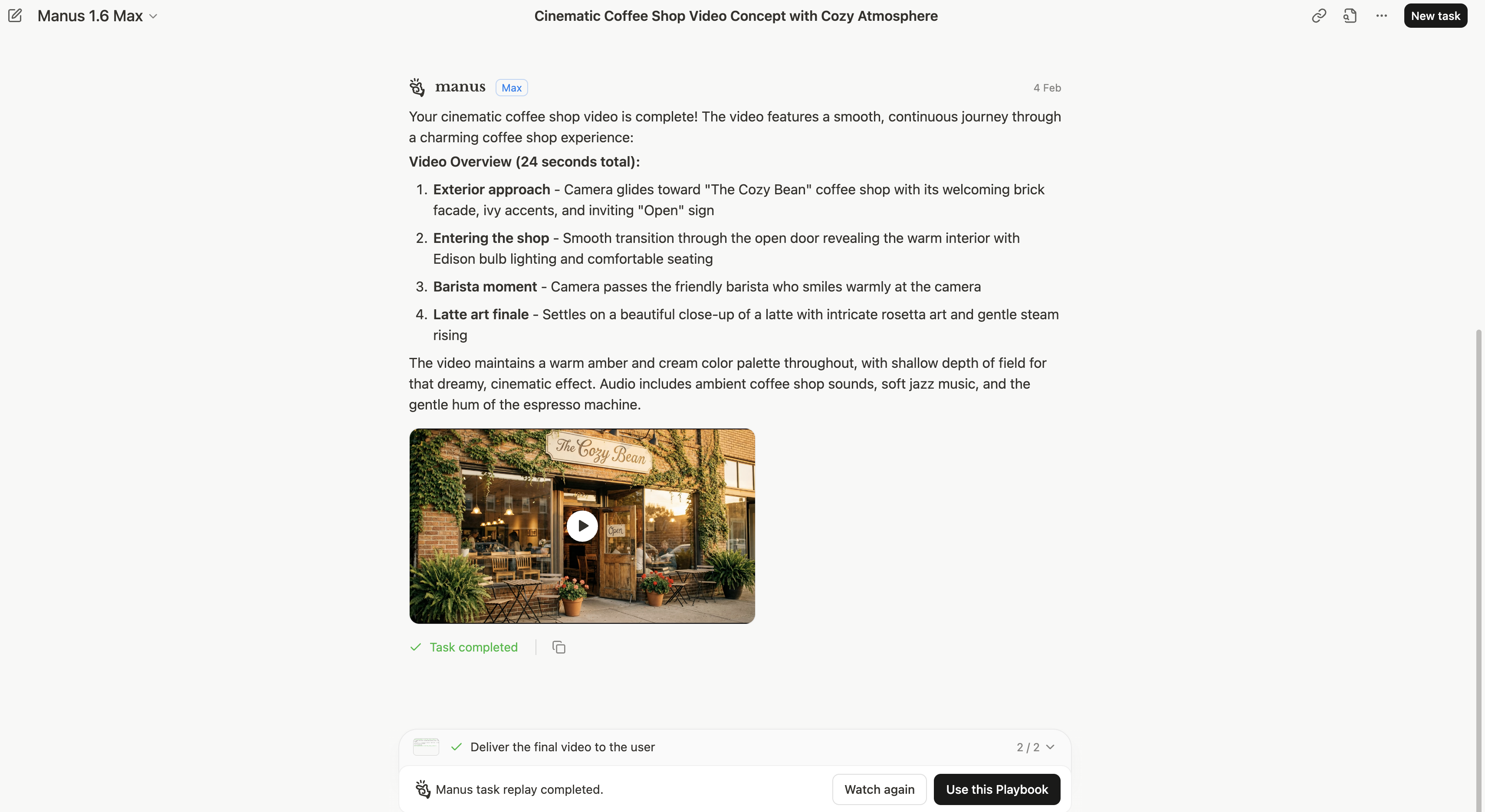Generate and review your video