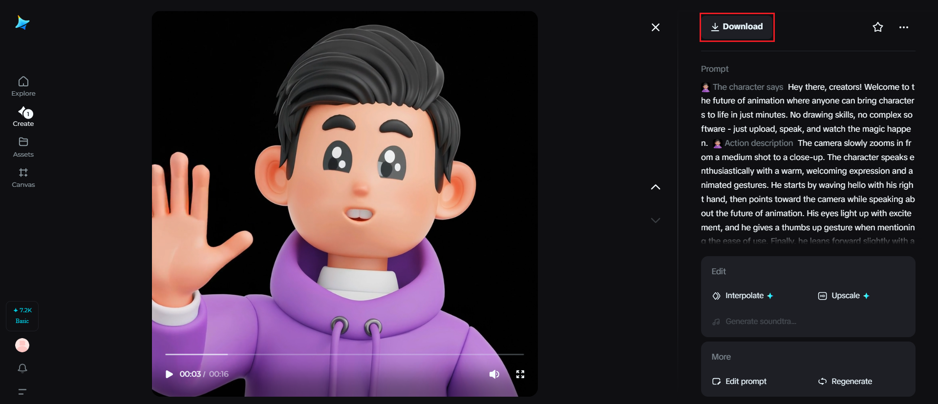 tagalikha ng gif ng animasyon ng bibig na nagsasalita