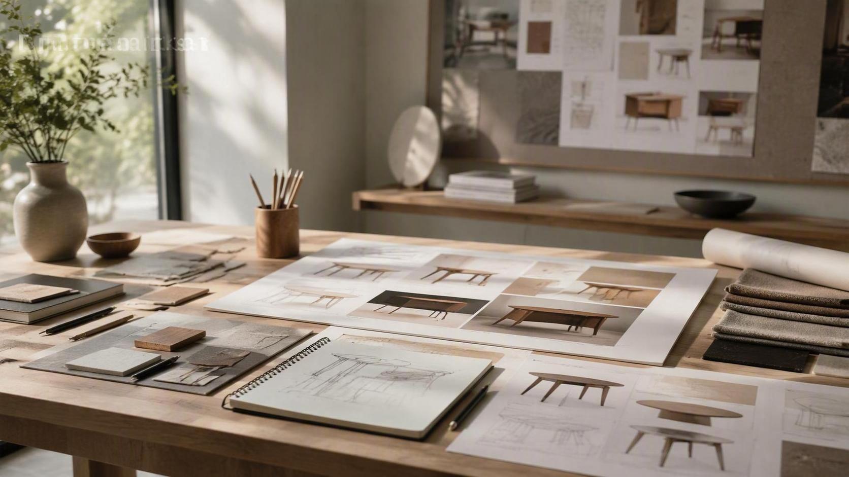16:9 cinematic table design template visual for Dreamina, scene 2.
