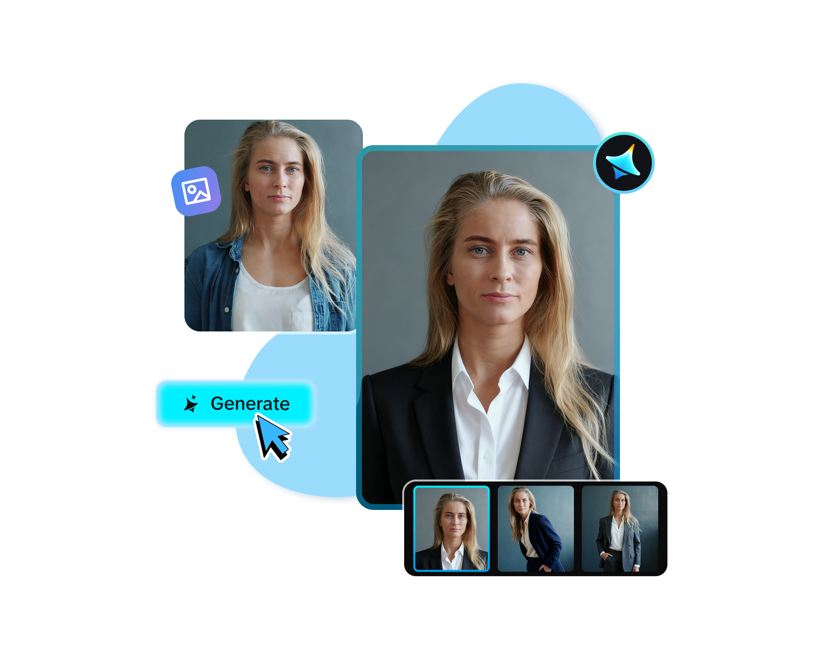 Generator gratuit de fotografii profesionale cu AI
