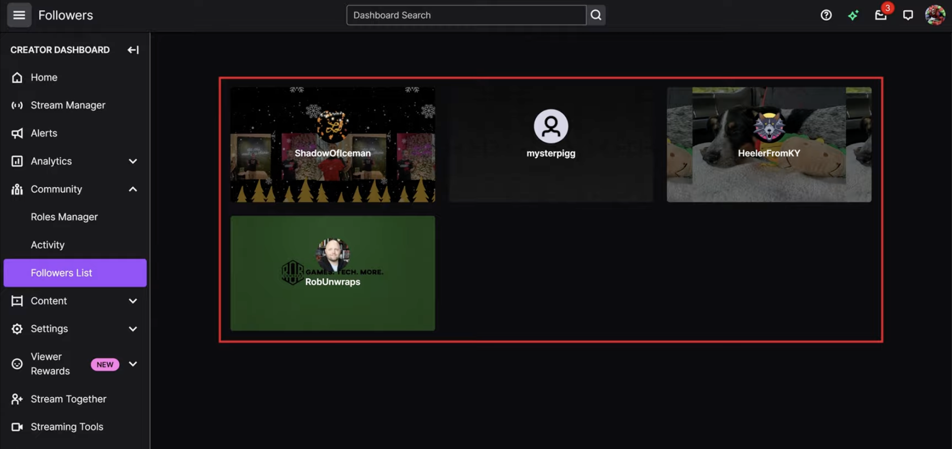 twitch フォロワー 確認
