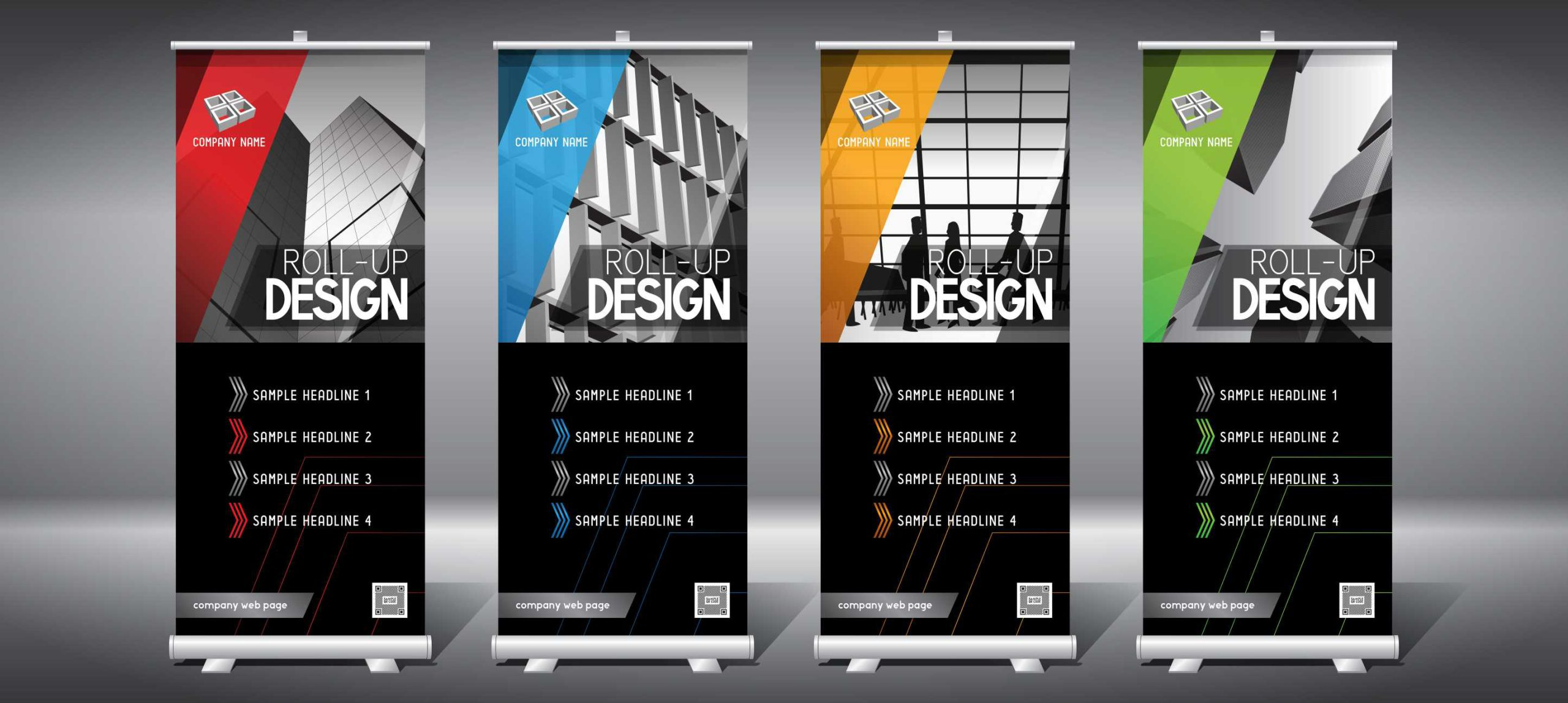 Elements to use for an effective roll-up banner