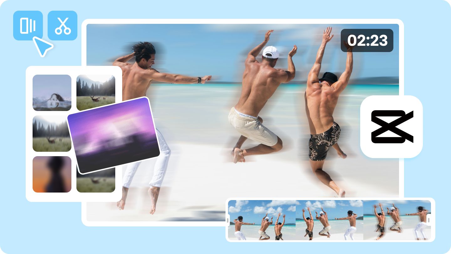 capcut template blur