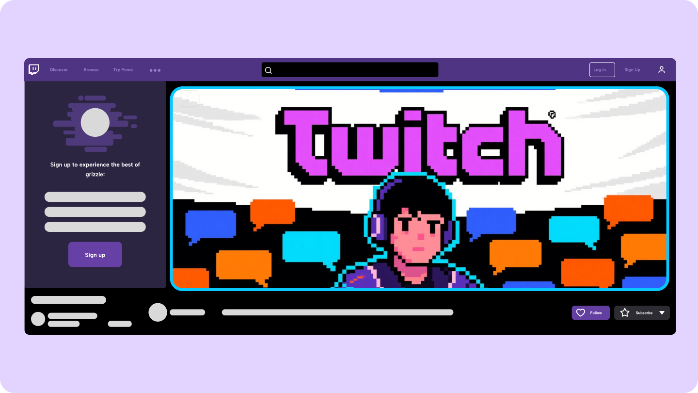 Crear banner para Twitch
