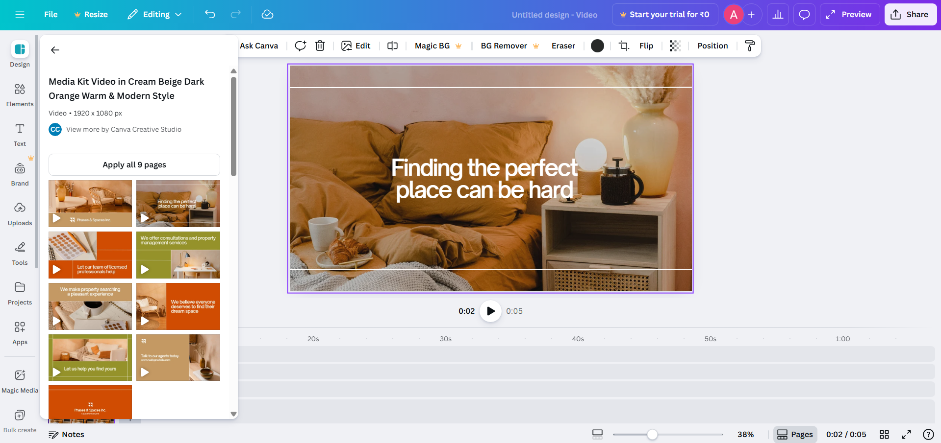Canva-Schnittstelle