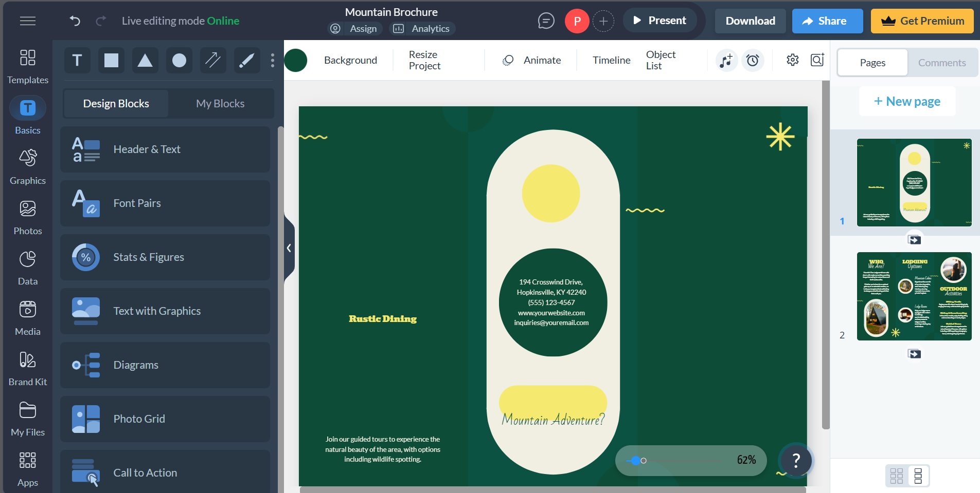 How to make a pamphlet online