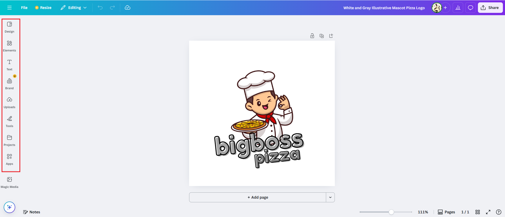 Personalizza il tuo modello