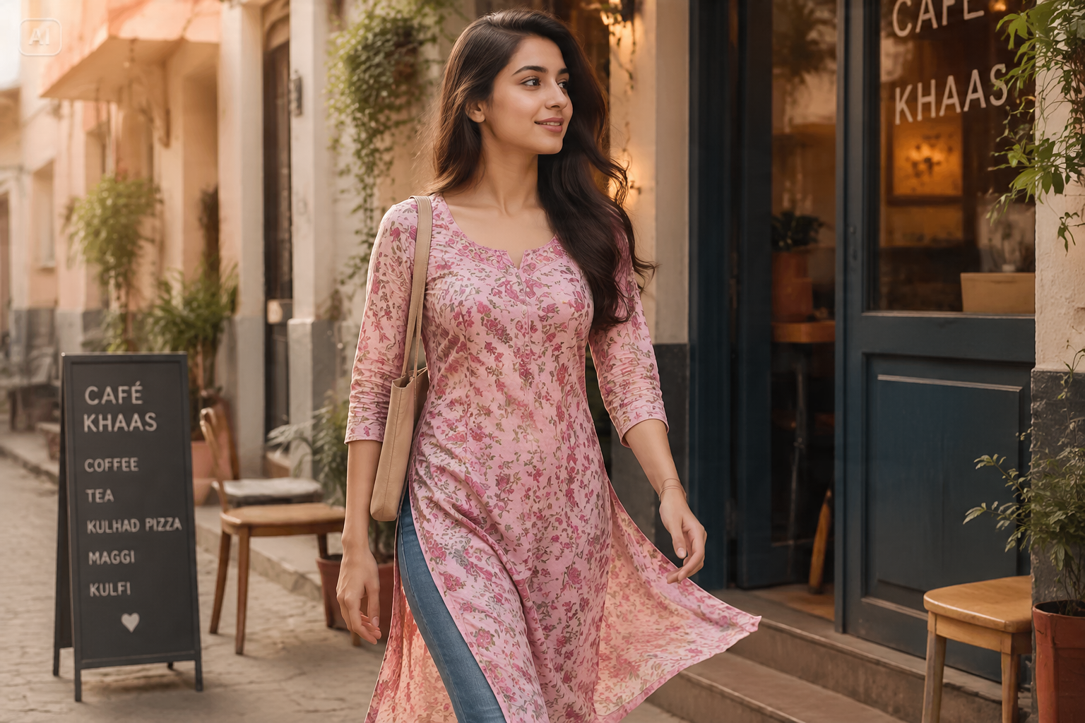 Prompt visto menina kurti características