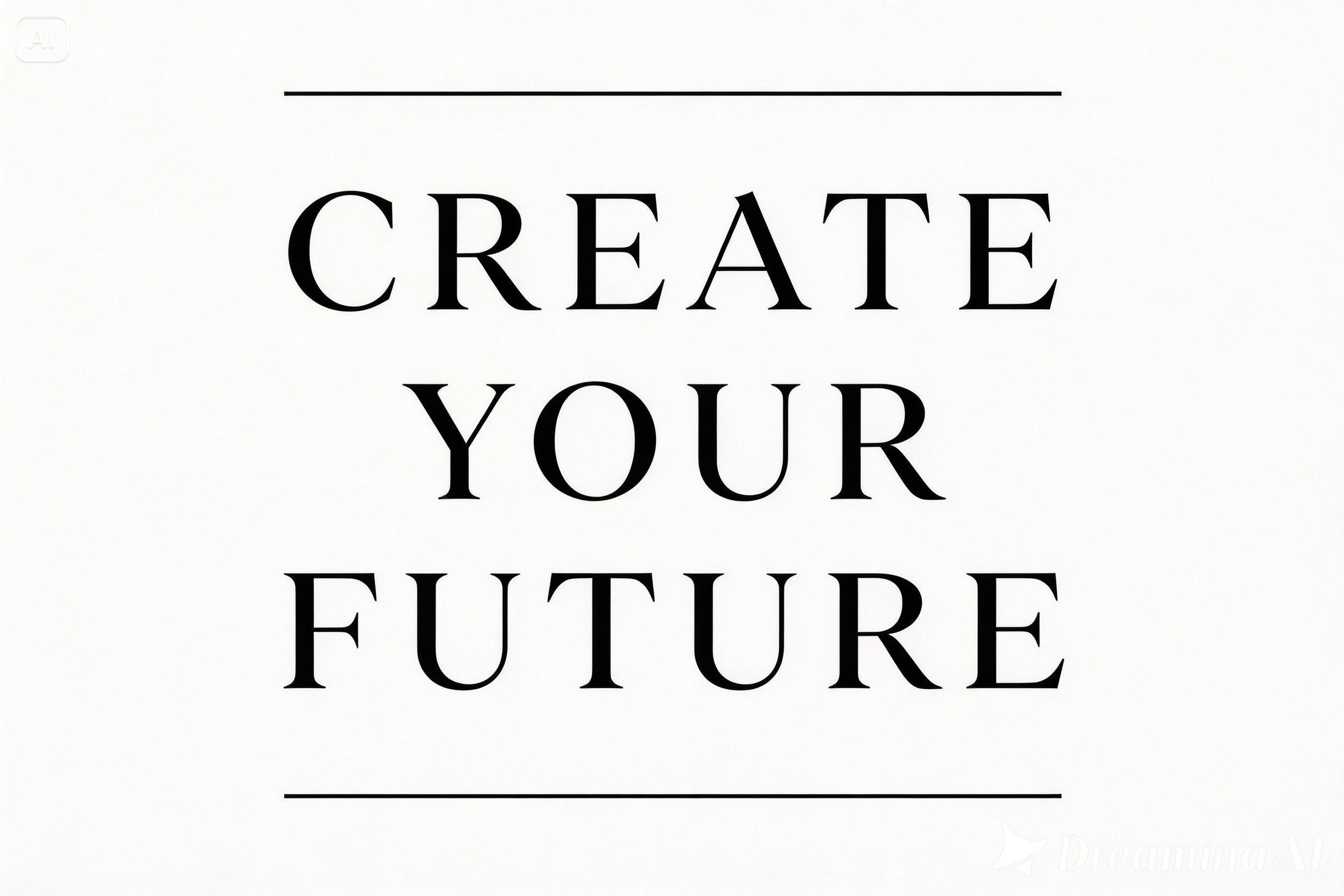Minimalistische quote sticker