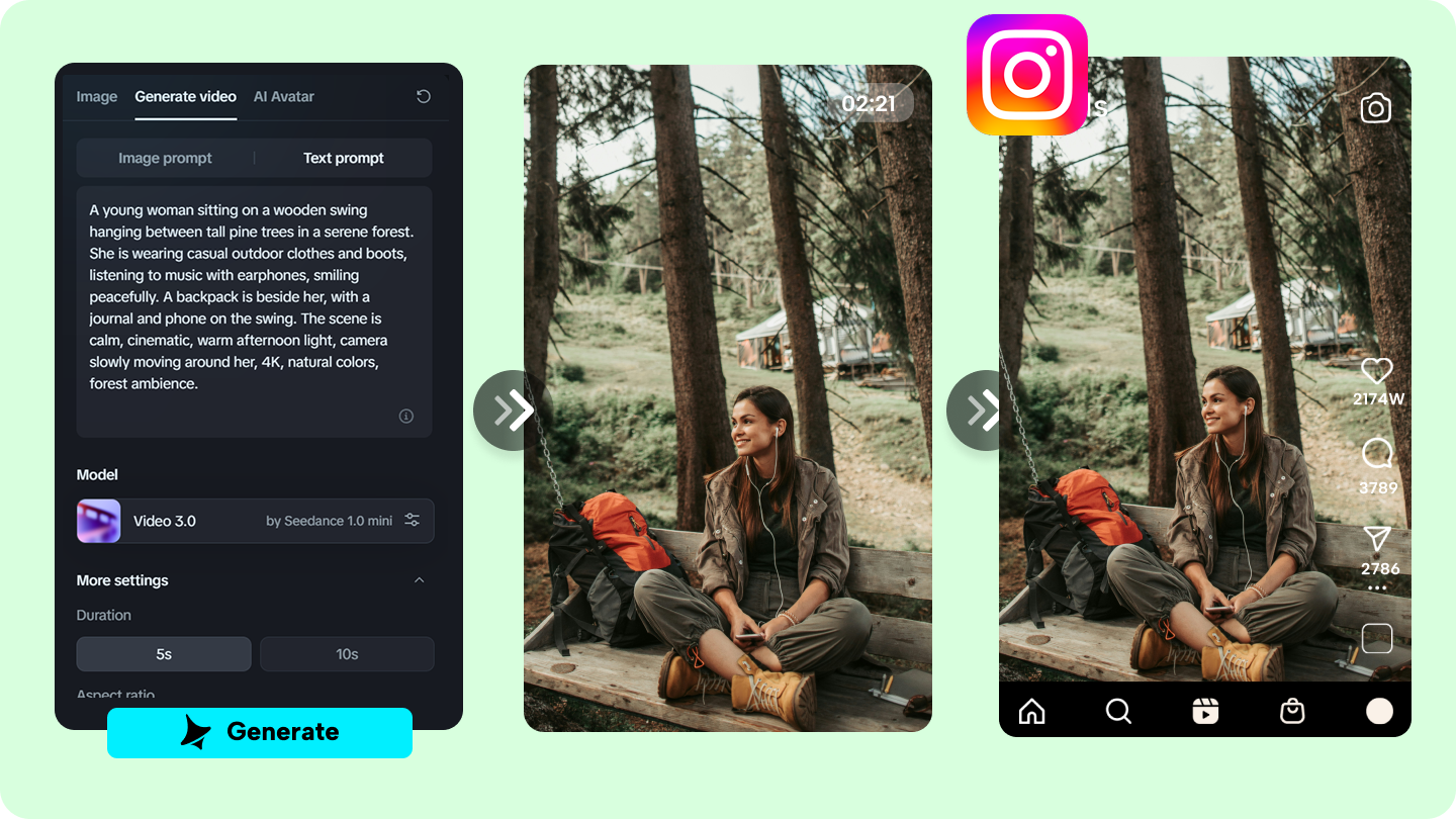 cách tạo video cho instagram