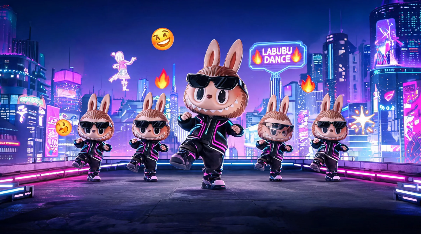 Prompt for a viral AI Labubu dance video